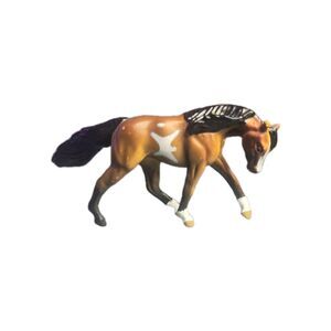 Breyer Stablemates Bay Pinto Horse 1:32 Scale Figure Walking Pose